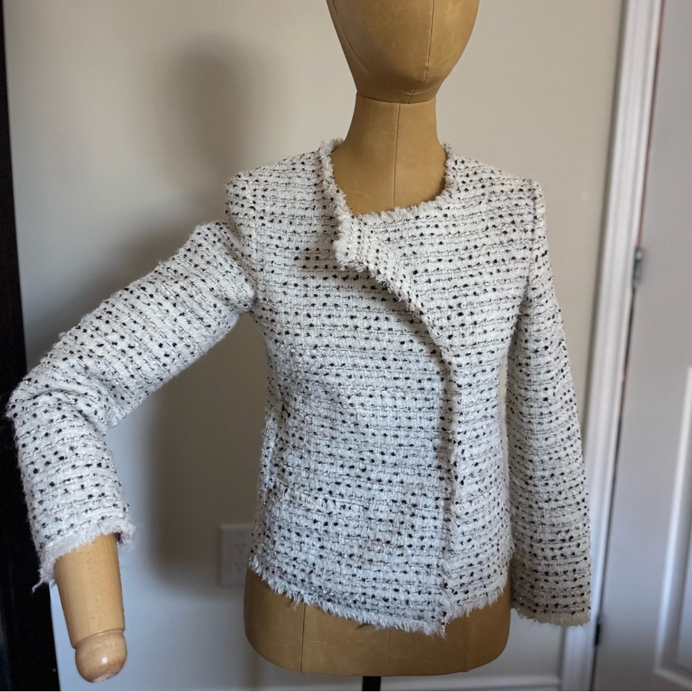 Club Monaco Ivory Tweed Jacket (00)